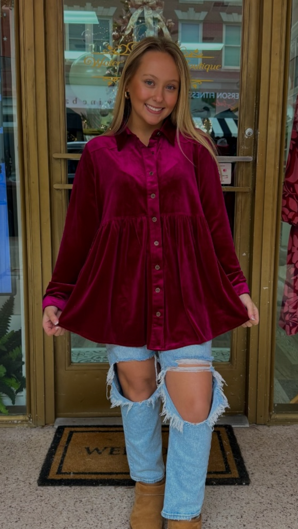 Gianna Button Down Tunic Dress