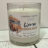 "Warm Summer Breeze" Premier Boutique Candle Collection by Copper Canyon Soap Co