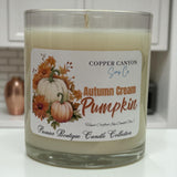 "Autumn Cream Pumpkin" Premier Boutique Candle Collection by Copper Canyon Soap Co