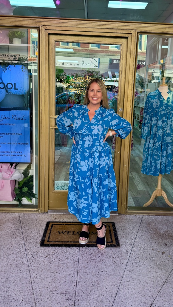 Haven Floral Tiered Midi Dress