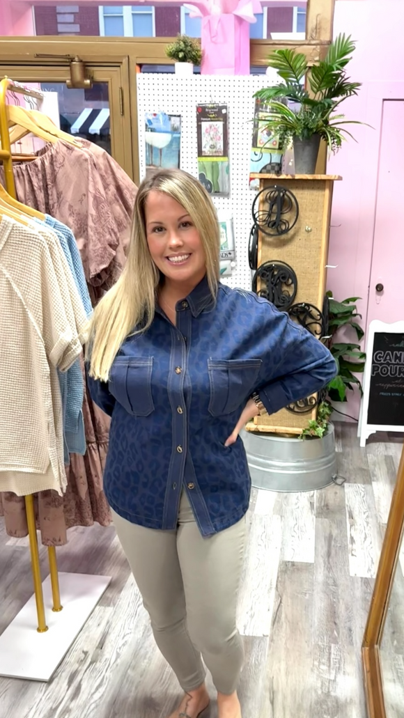 Blair Button Down Tortoise Shacket