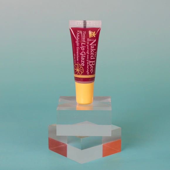 Midnight Geranium Tinted Lip Glaze by The Naked Bee