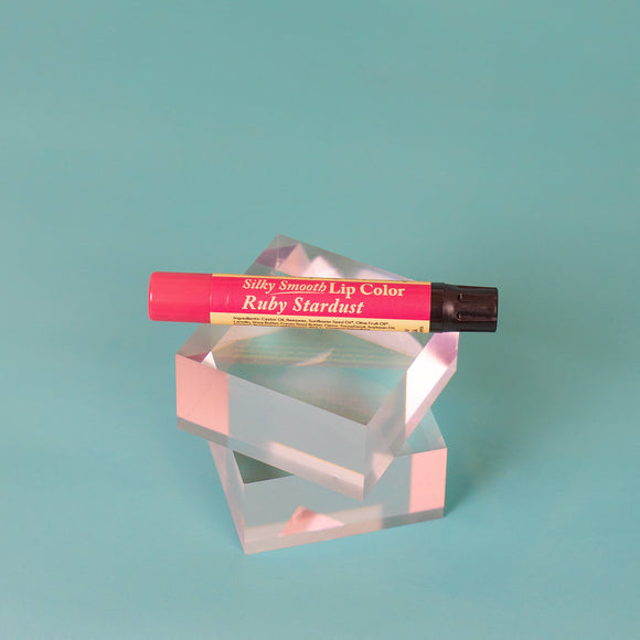 Orange Blossom Honey Ruby Stardust Silky Smooth Lip Color by The Naked Bee