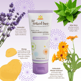 Lavender Lullaby Cheeks to Cheeks Face & Body Lotion (2.5 oz) by The Naked Bee