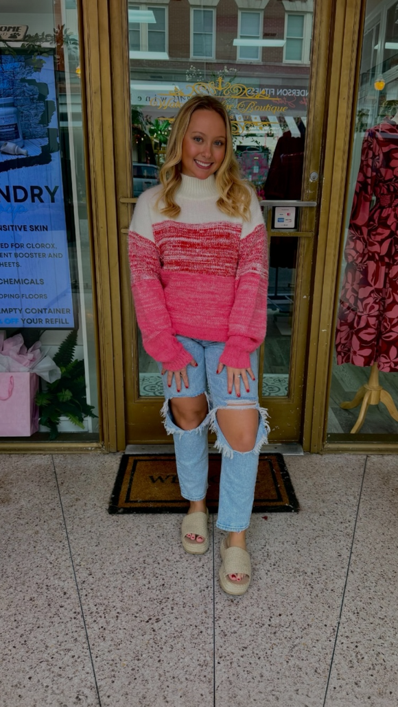 Everly Mock Neck Pullover Sweater