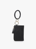 Black Liv Vegan Bangle Wristlet by Jen & Co.