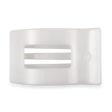 Coconut White Medium Flat Rectangle Clip by TELETIES