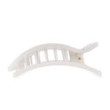 Coconut White Medium Flat Rectangle Clip by TELETIES