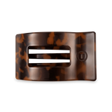 Tortoise Medium Flat Rectangle Clip by TELETIES