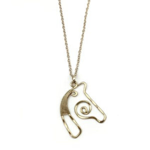 Gold Horse Necklace by Anju