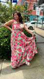 Nicki Floral Print Maxi Dress