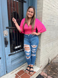 Stella Pink Tie Front Cardigan