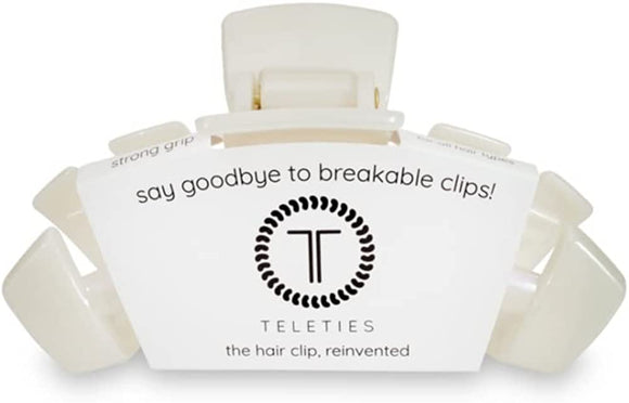 TELETIES Medium Hair Clip ~ Peppermint