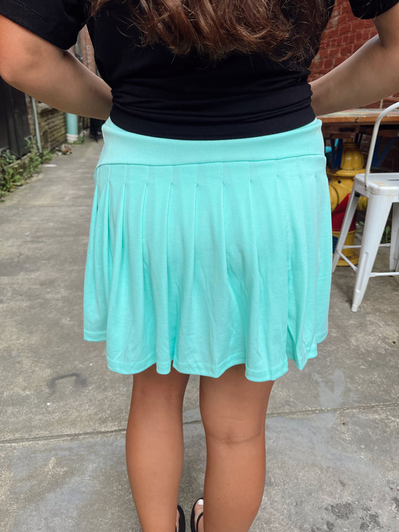Dalaney Sky Blue Tennis Skirt