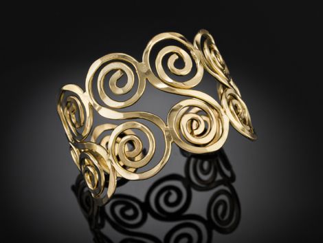 Anju Spirals Gold Bracelet