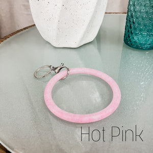 Silicone Sparkled Keychains