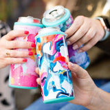Matte Hot Pink Skinny Can Cooler (12oz) by Swig