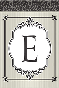 Flag Trendz Timeless Details Monogram "E" Garden Flag by Carson