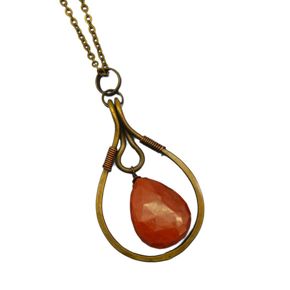 Banjara Necklace with Red Jasper by Anju