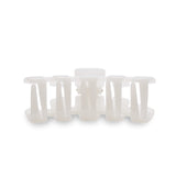 TELETIES Medium Hair Clip ~ Coconut White