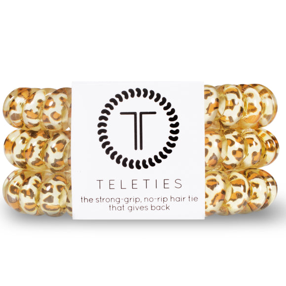 TELETIES Large Hair Ties ~ Leopard