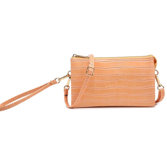 Crocodile Orange Riley Crossbody by Jen & Co.