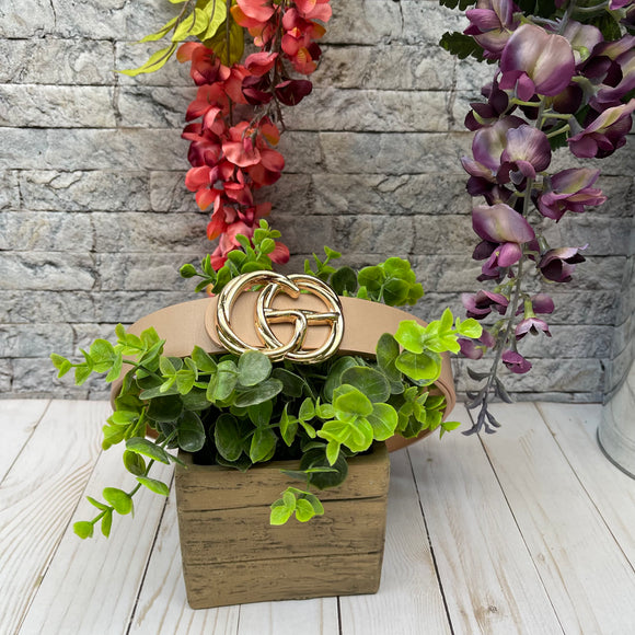 Tan Twisted CG Belt