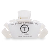 Classic Coconut White Large Hair Clip by TELETIES