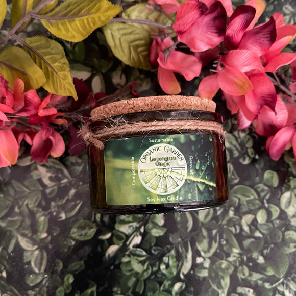 Lemongrass Ginger Organic 4 oz Jar Candle by Classic Farmhouse Candles