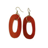 Long Oval Beads Omala Earrings by Anju