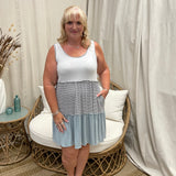 Jasmine Striped Contrast Dress