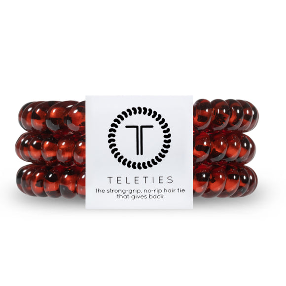 TELETIES Small Hair Ties ~ Tortoise