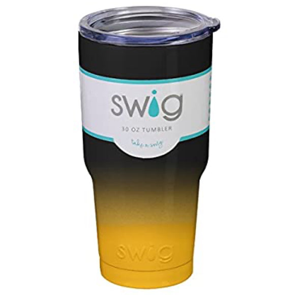 Black & Yellow 30oz Tumbler by Swig