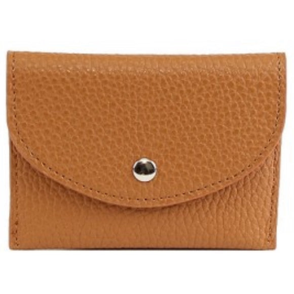 Tan Pebbled Cardholder