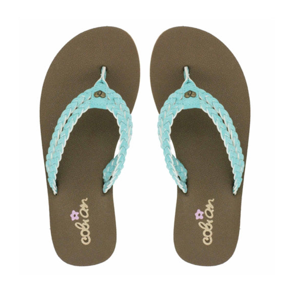 The Leucadia Turquoise Sandal by Cobian