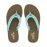 The Leucadia Turquoise Sandal by Cobian