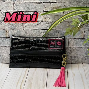Midnight Gator Mini Bag by Makeup Junkie Bags