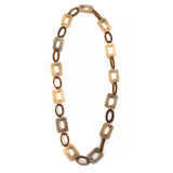 Natural Beige Chain Necklace by Anju