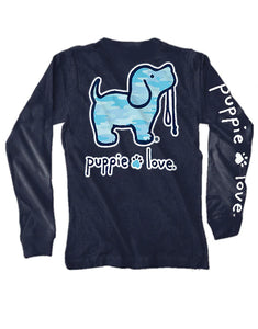 Camo Fill Long Sleeve Pup by Puppie Love