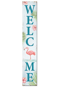 Welcome "Flamingo" Porch Board by My Word!