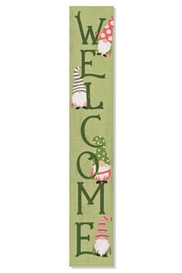 Welcome Green with Gnomes Porch Board by My Word!