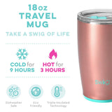 Rose Gold Travel Mug (18oz) by Swig