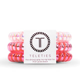 TELETIES Small Hair Ties ~ Think Pink
