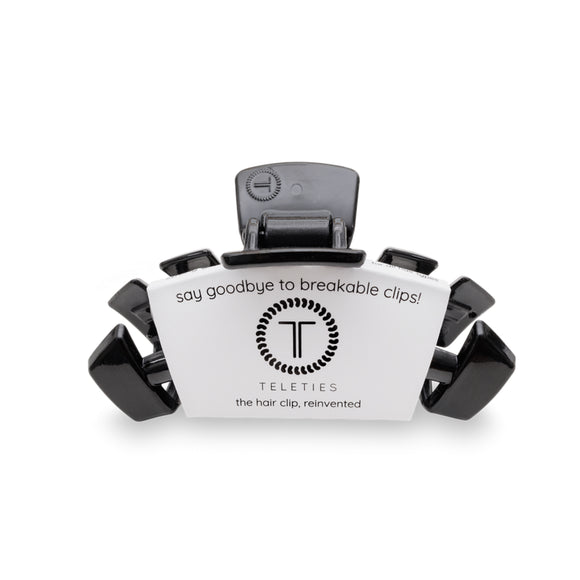 TELETIES Medium Hair Clip ~ Jet Black