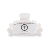 TELETIES Medium Hair Clip ~ Coconut White