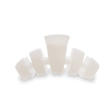 TELETIES Medium Hair Clip ~ Coconut White