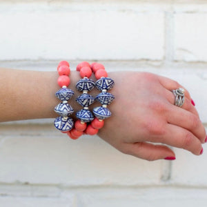 "The Kelsey" Coral by Carolina Strung