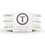 TELETIES Small Hair Ties ~ Crystal Clear