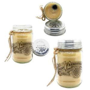 Blueberry 14oz Mason Jar Candle by Classic Farmhouse Candles