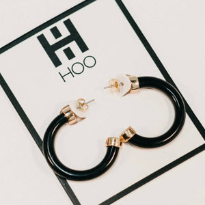 Black Mini Hoo Hoops